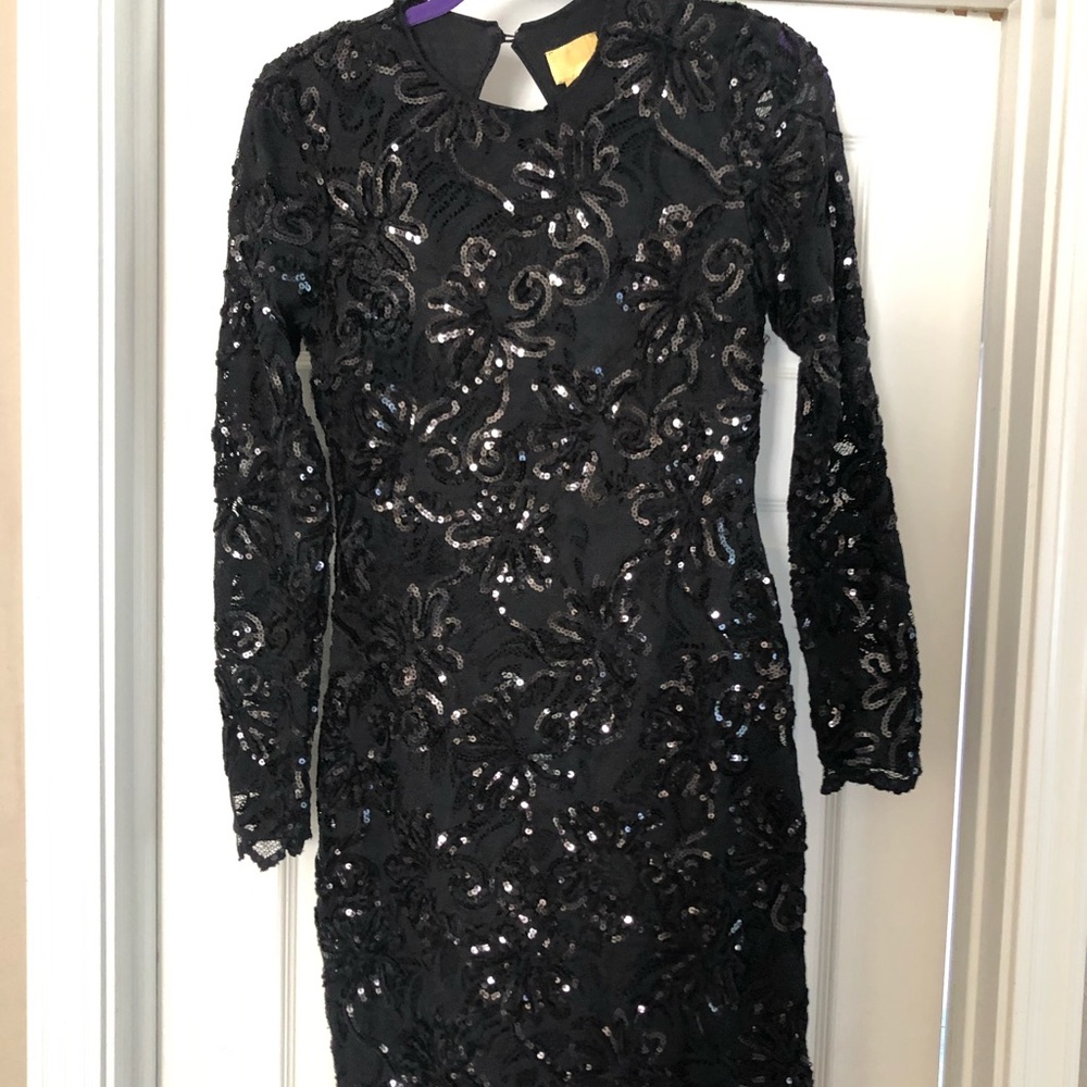 H and M sequin midi dress
